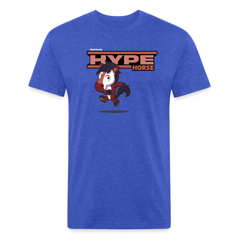 Hype Horse Character Comfort Adult Tee - heather royal