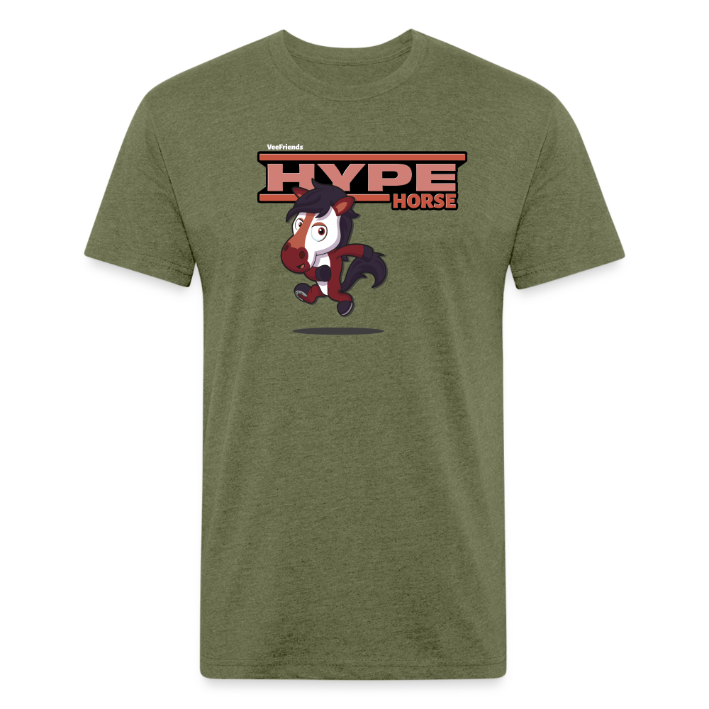 Hype Horse Character Comfort Adult Tee - heather military green