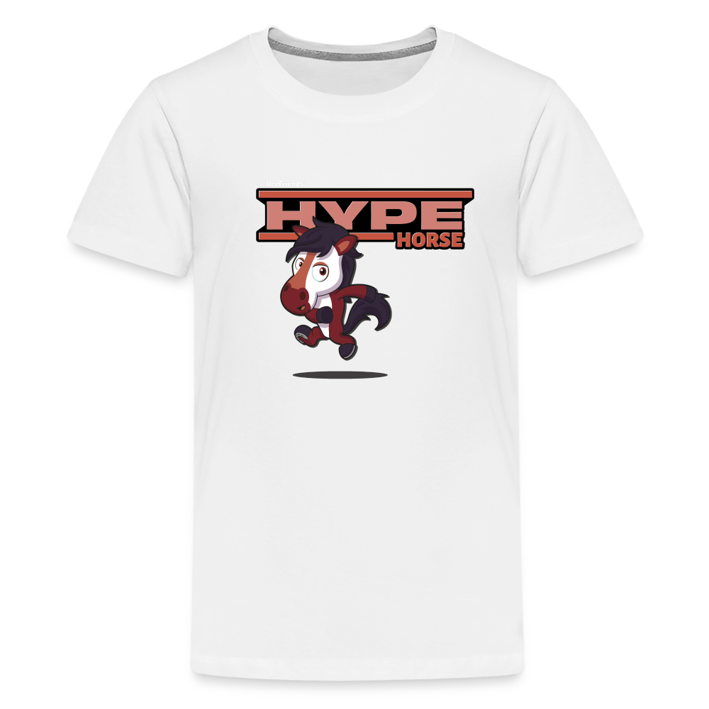 Hype Horse Character Comfort Kids Tee - white