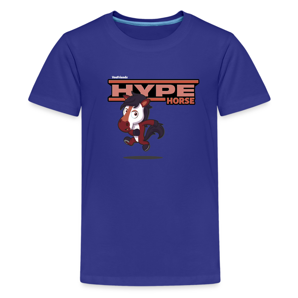 Hype Horse Character Comfort Kids Tee - royal blue