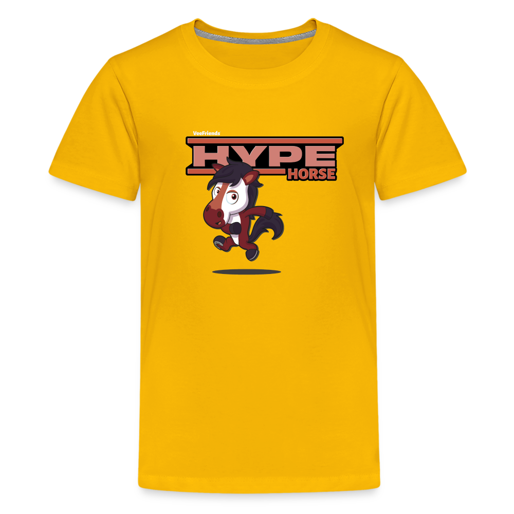 Hype Horse Character Comfort Kids Tee - sun yellow