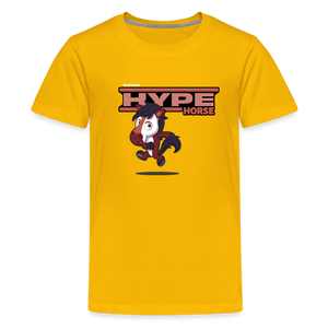 
            
                Load image into Gallery viewer, Hype Horse Character Comfort Kids Tee - sun yellow
            
        