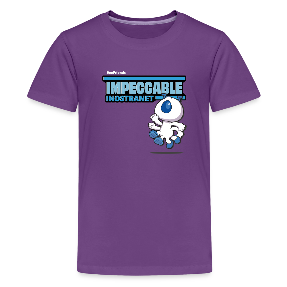 
            
                Load image into Gallery viewer, Impeccable Inostranet Character Comfort Kids Tee - purple
            
        