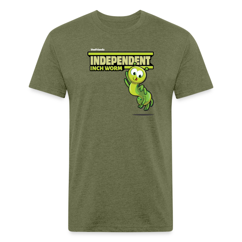 Independent Inch Worm Character Comfort Adult Tee - heather military green