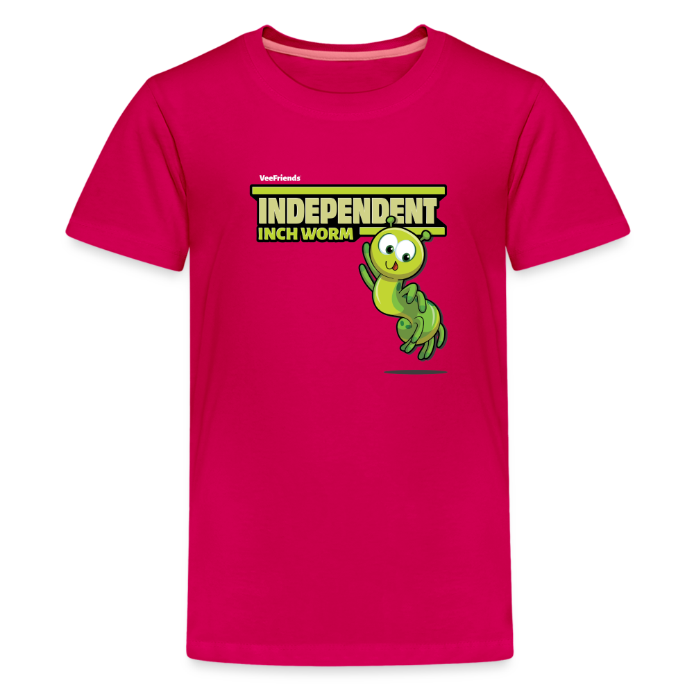 Independent Inch Worm Character Comfort Kids Tee - dark pink