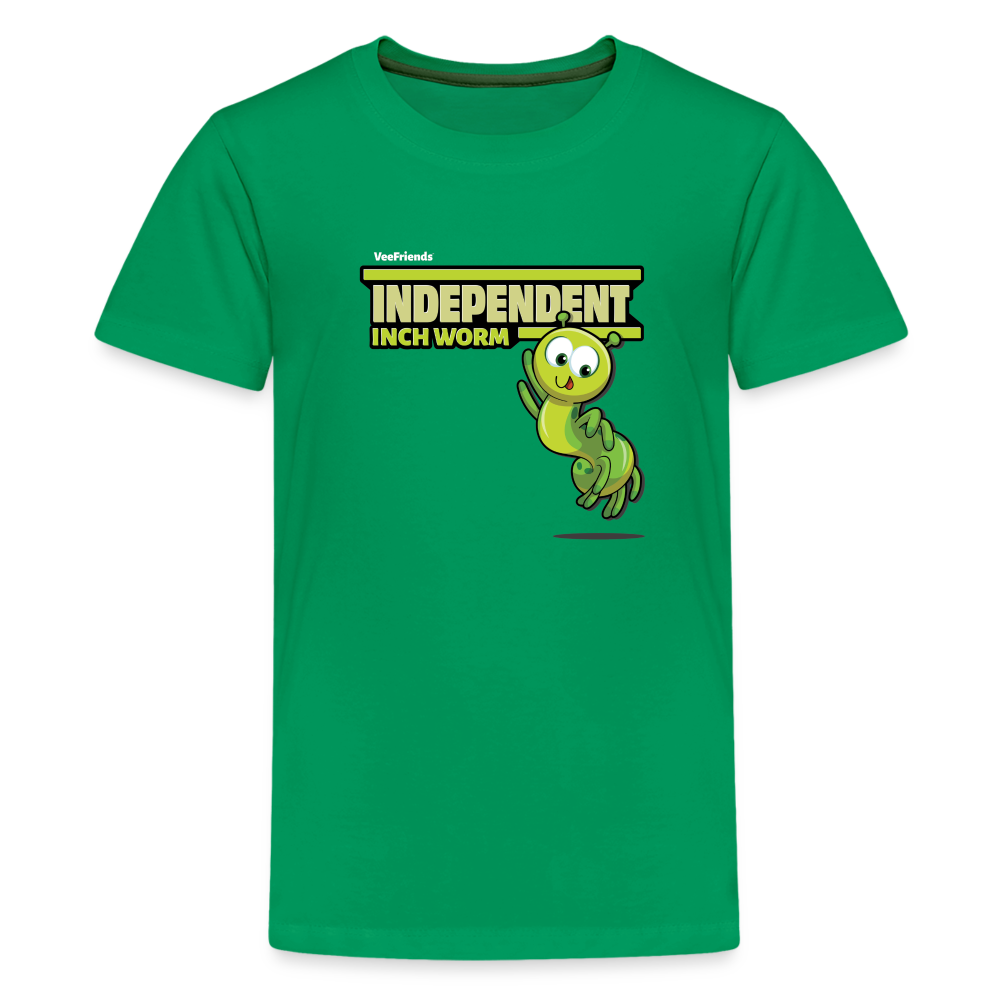 Independent Inch Worm Character Comfort Kids Tee - kelly green