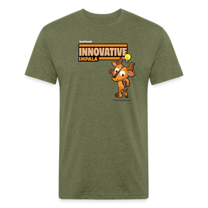 
            
                Load image into Gallery viewer, Innovative Impala Character Comfort Adult Tee - heather military green
            
        