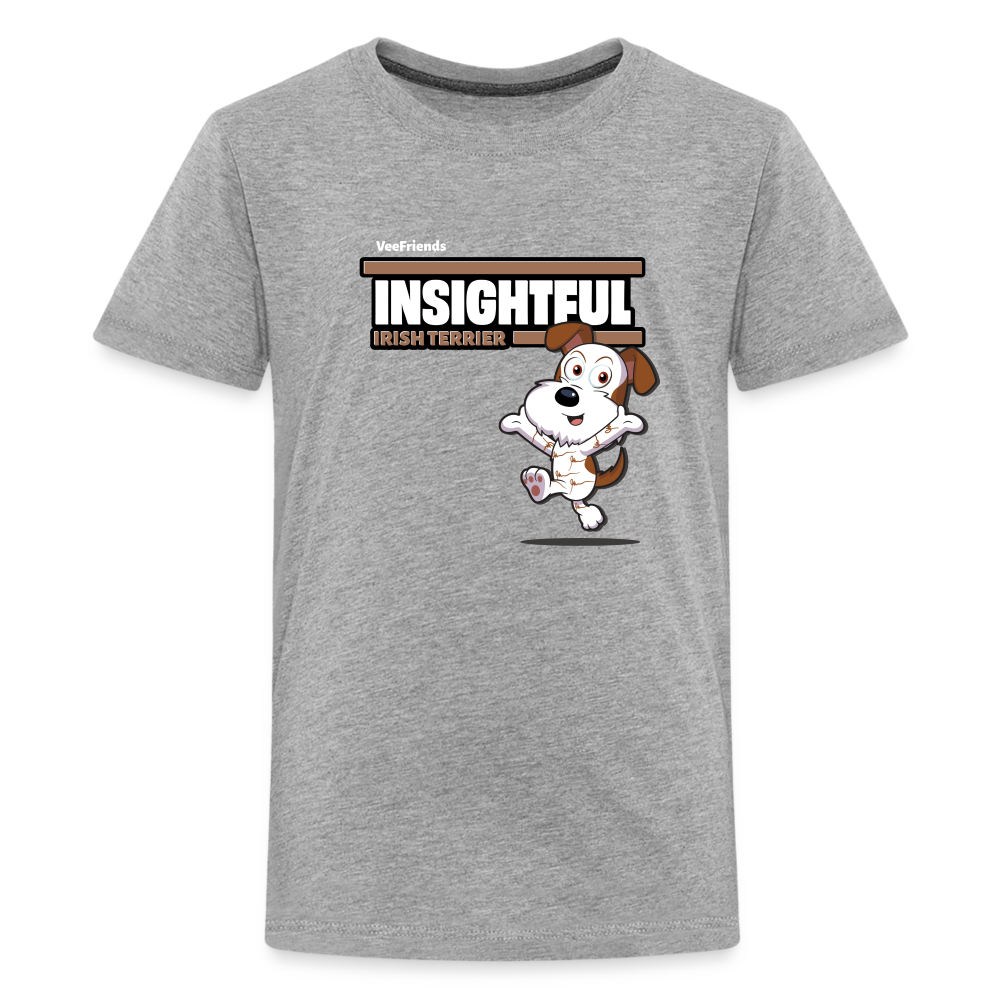 Insightful Irish Terrier Character Comfort Kids Tee - heather gray