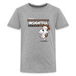 Insightful Irish Terrier Character Comfort Kids Tee - heather gray