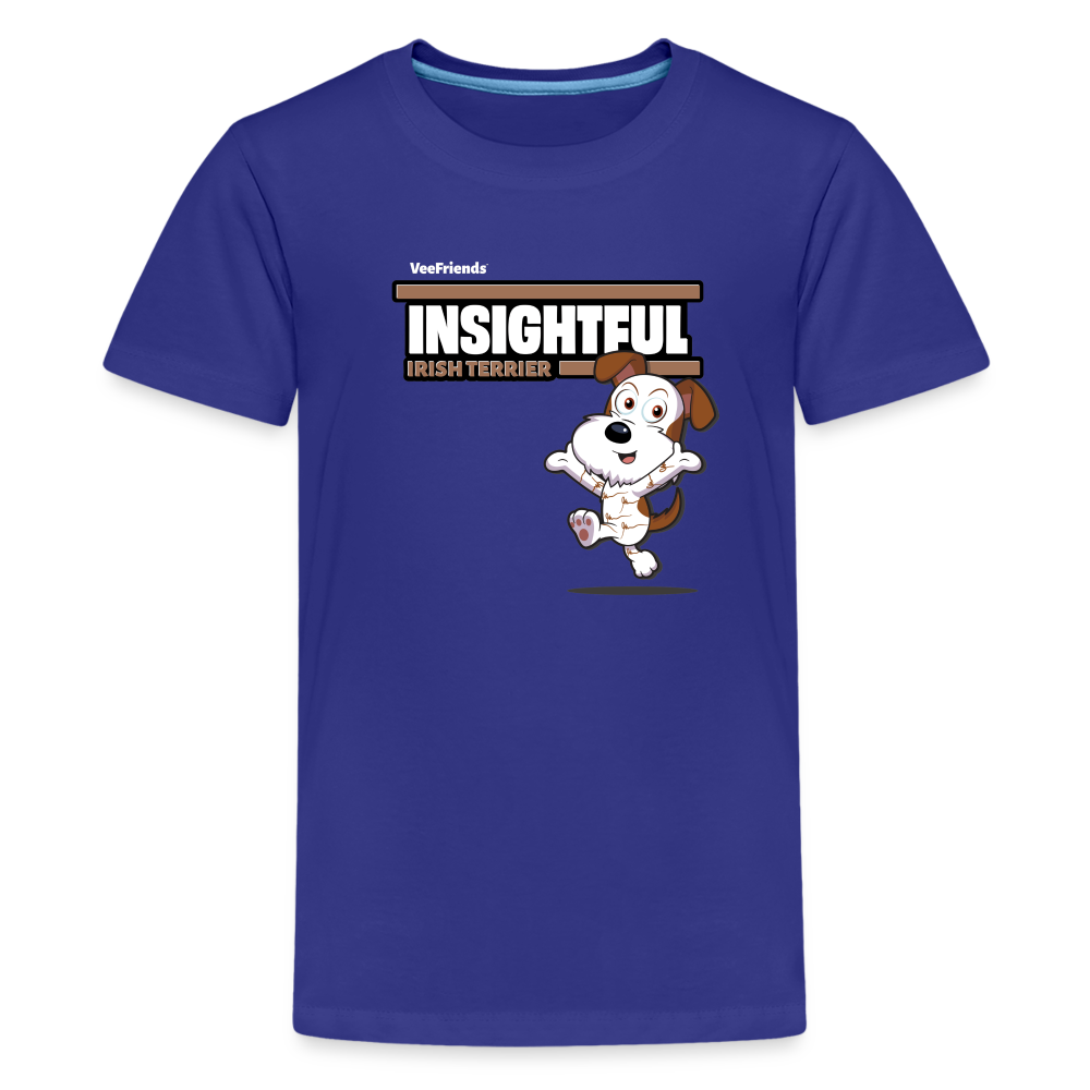 Insightful Irish Terrier Character Comfort Kids Tee - royal blue