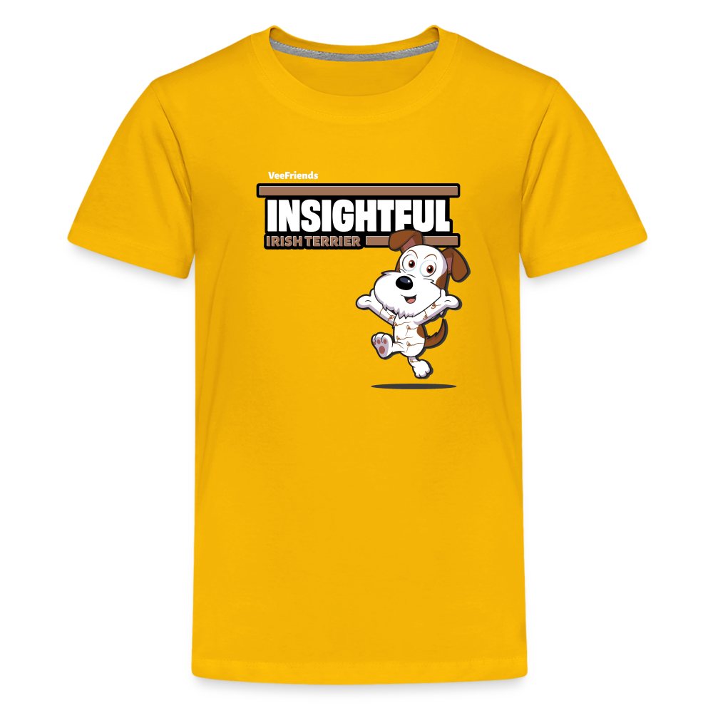 Insightful Irish Terrier Character Comfort Kids Tee - sun yellow