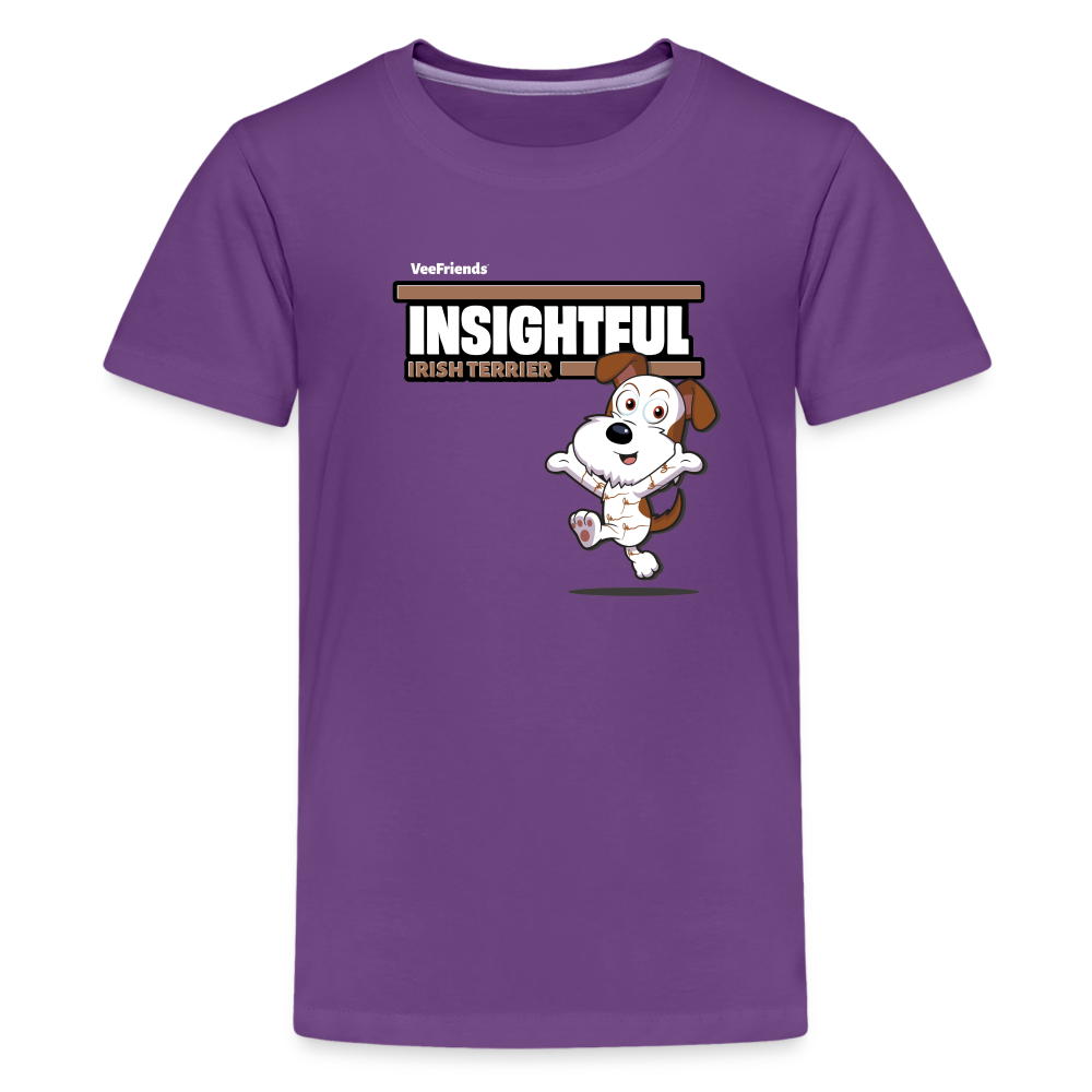 Insightful Irish Terrier Character Comfort Kids Tee - purple