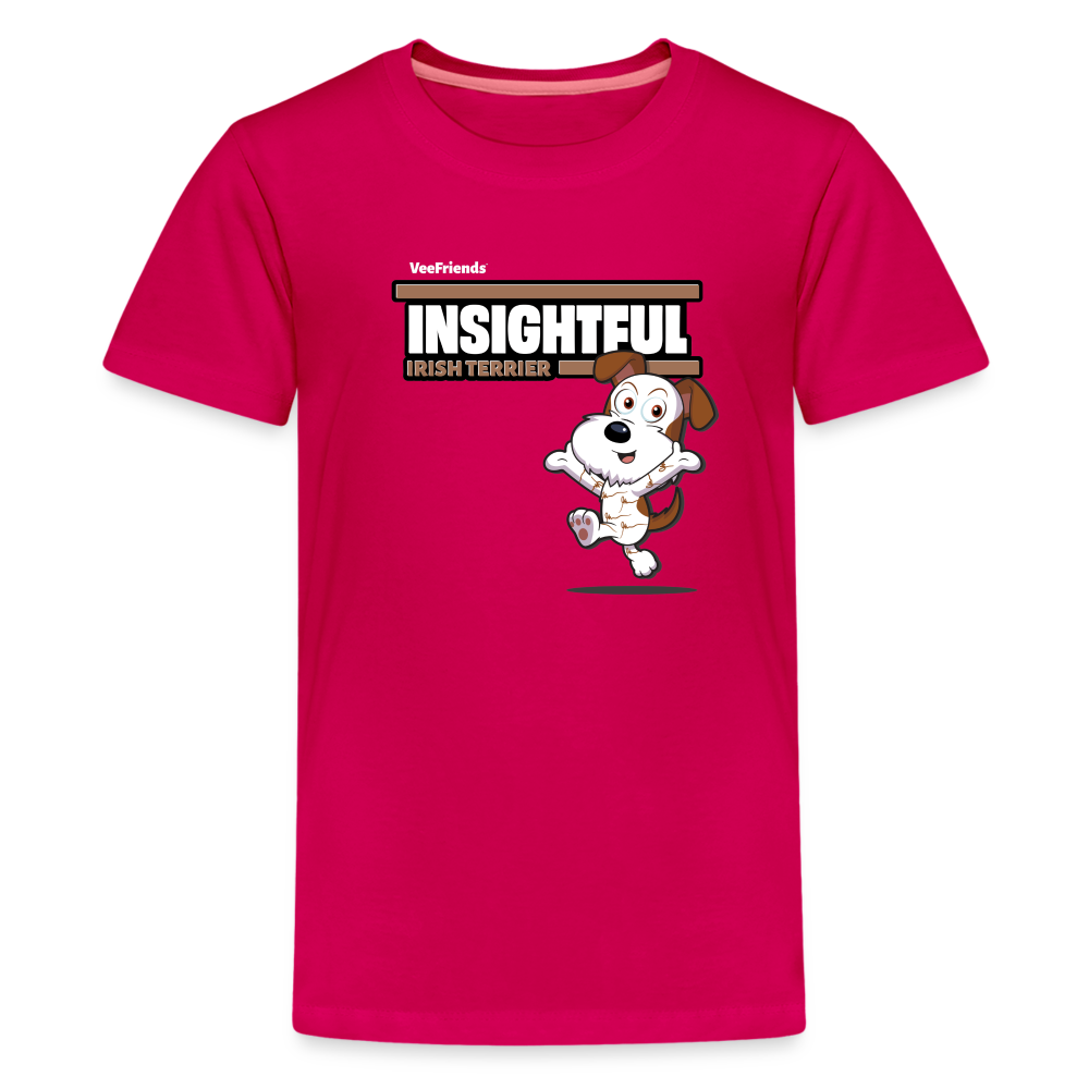 Insightful Irish Terrier Character Comfort Kids Tee - dark pink