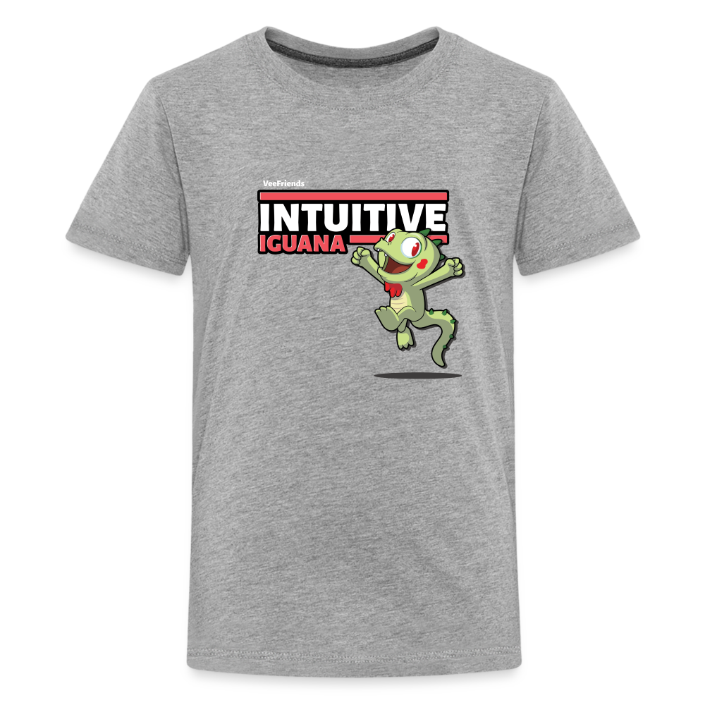 
            
                Load image into Gallery viewer, Intuitive Iguana Character Comfort Kids Tee - heather gray
            
        