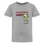 Intuitive Iguana Character Comfort Kids Tee - heather gray