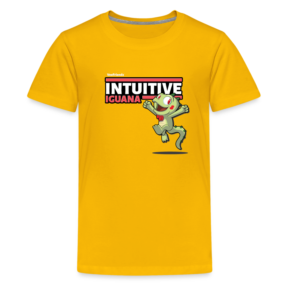 
            
                Load image into Gallery viewer, Intuitive Iguana Character Comfort Kids Tee - sun yellow
            
        