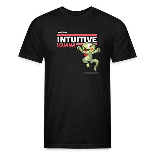 Intuitive Iguana Character Comfort Adult Tee - black