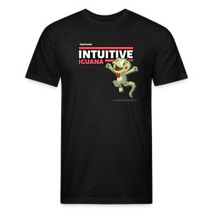 Intuitive Iguana Character Comfort Adult Tee - black