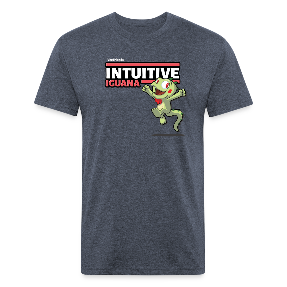 Intuitive Iguana Character Comfort Adult Tee - heather navy
