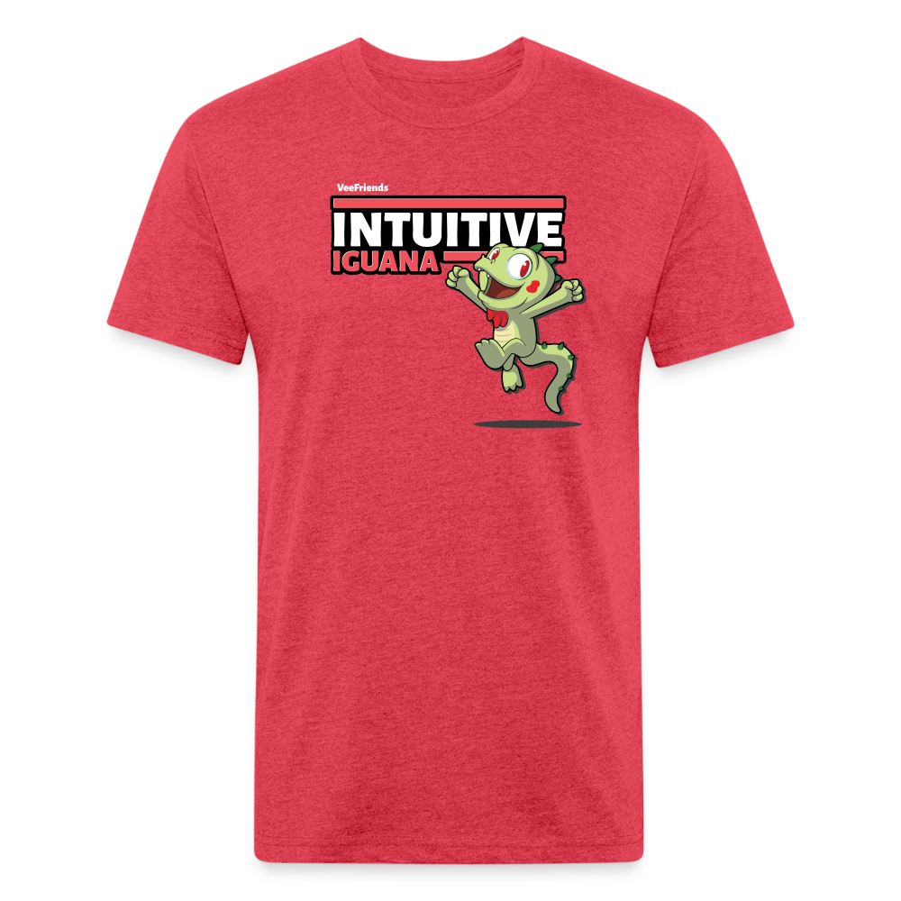 Intuitive Iguana Character Comfort Adult Tee - heather red