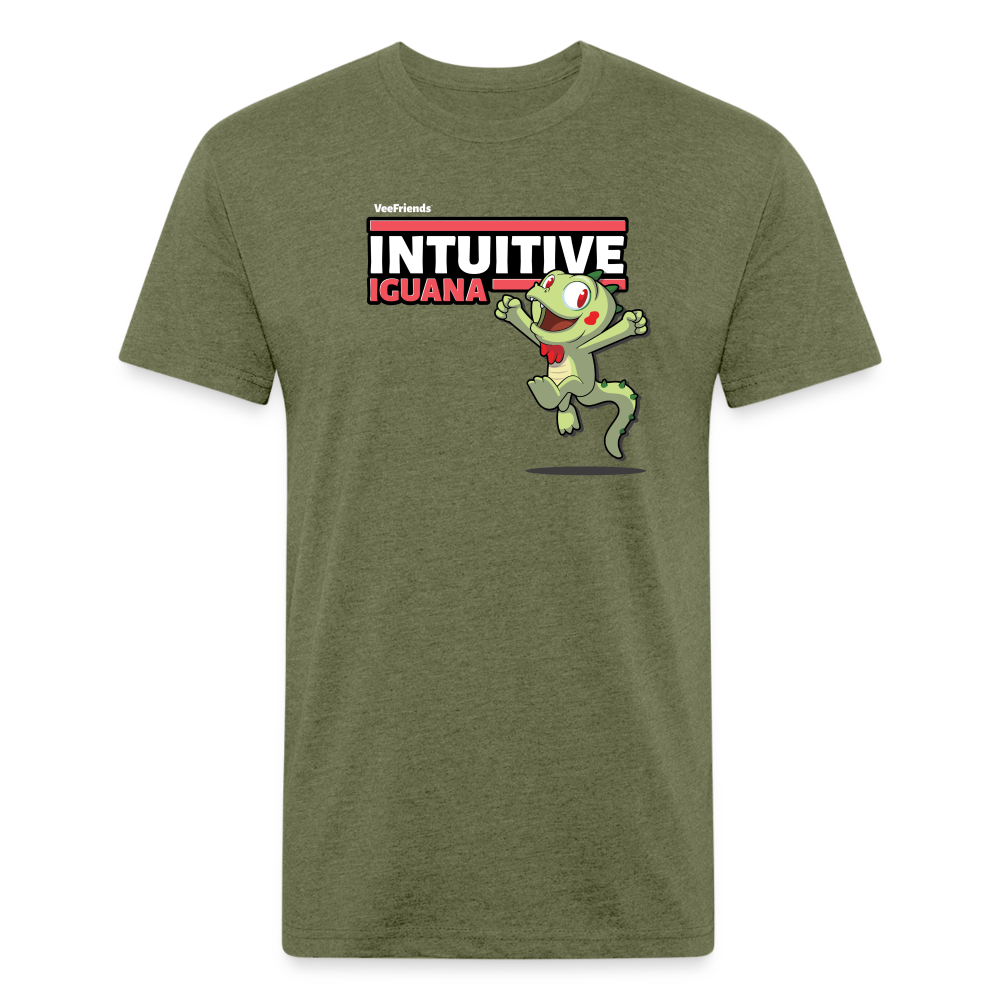 Intuitive Iguana Character Comfort Adult Tee - heather military green