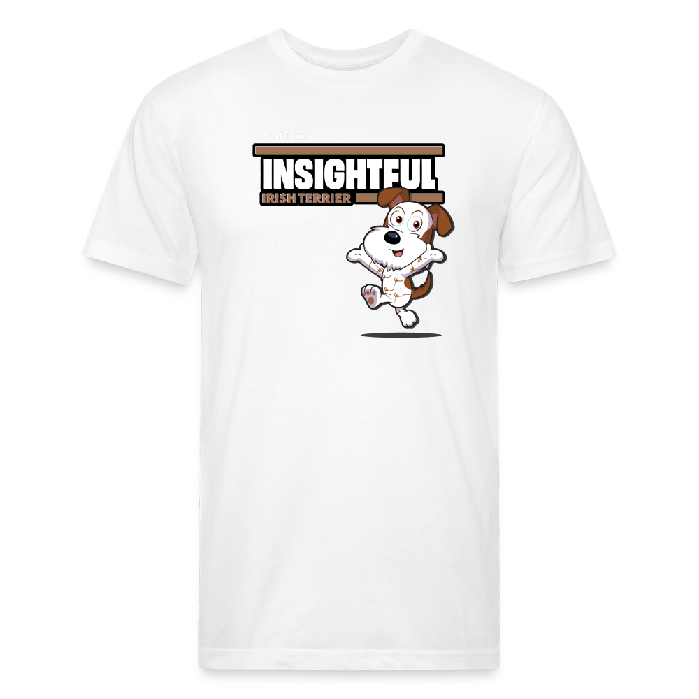 Insightful Irish Terrier Character Comfort Adult Tee - white