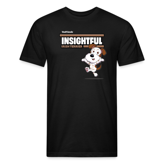 Insightful Irish Terrier Character Comfort Adult Tee - black