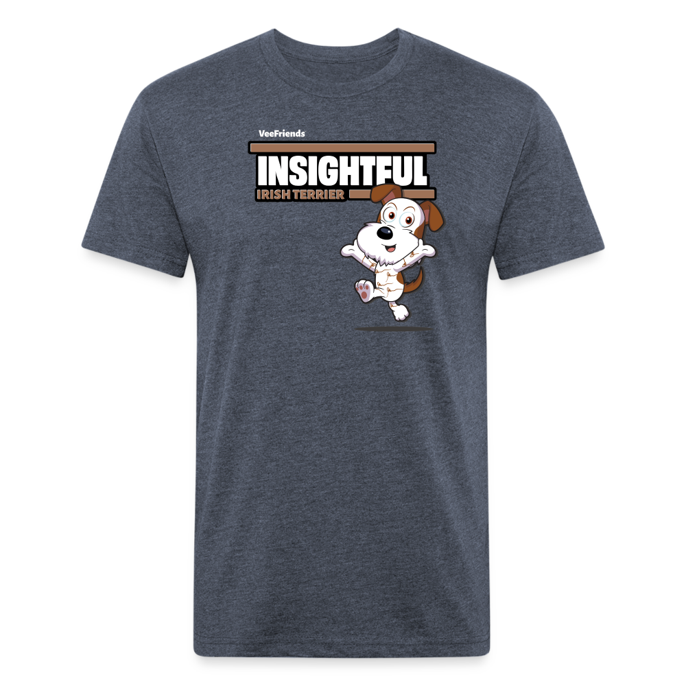 Insightful Irish Terrier Character Comfort Adult Tee - heather navy