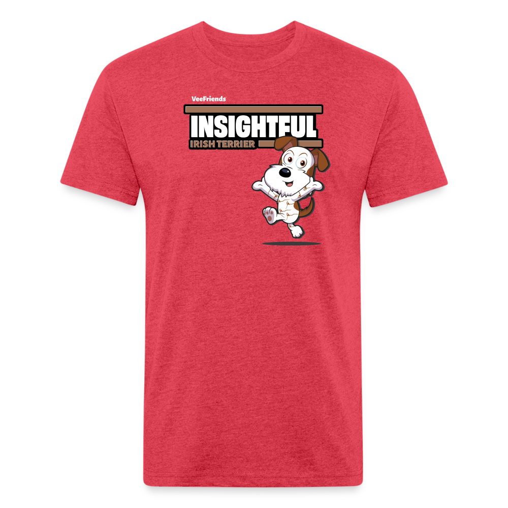 Insightful Irish Terrier Character Comfort Adult Tee - heather red