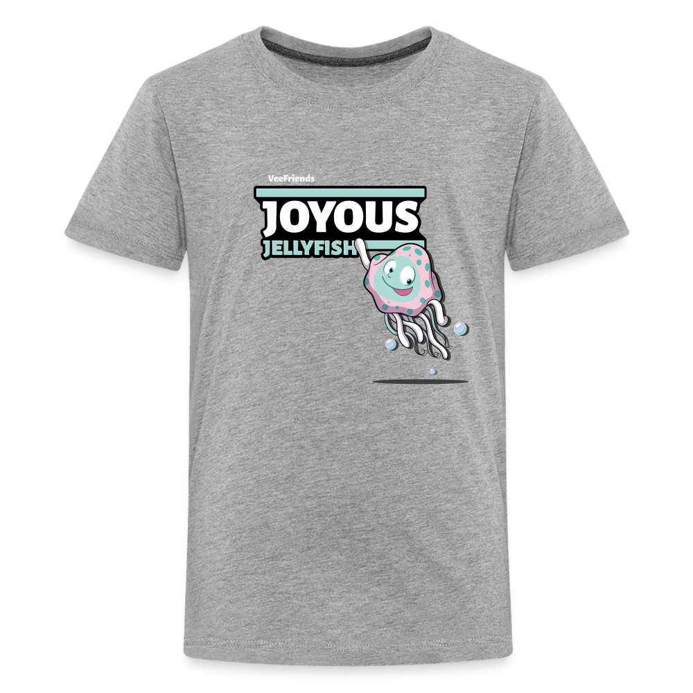
            
                Load image into Gallery viewer, Joyous Jellyfish Character Comfort Kids Tee - heather gray
            
        
