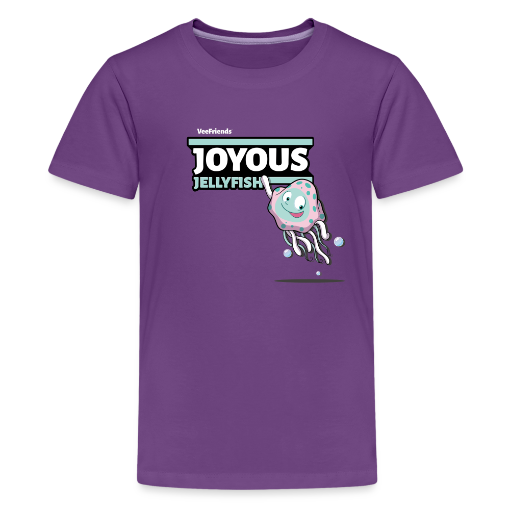 
            
                Load image into Gallery viewer, Joyous Jellyfish Character Comfort Kids Tee - purple
            
        