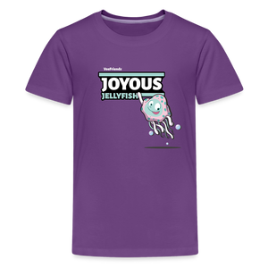 
            
                Load image into Gallery viewer, Joyous Jellyfish Character Comfort Kids Tee - purple
            
        