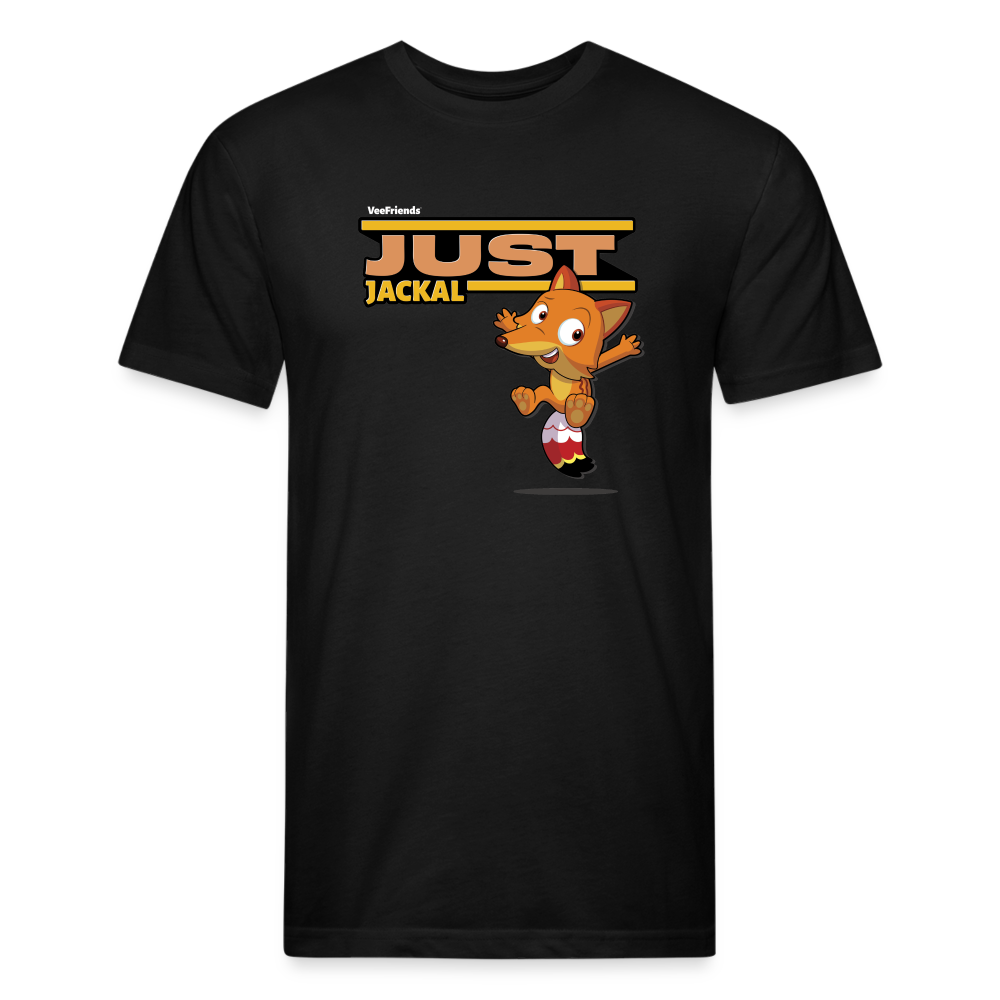 Just Jackal Character Comfort Adult Tee - black