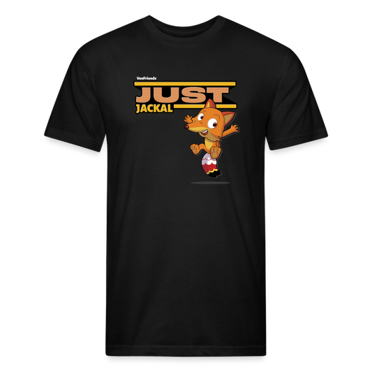 Just Jackal Character Comfort Adult Tee - black