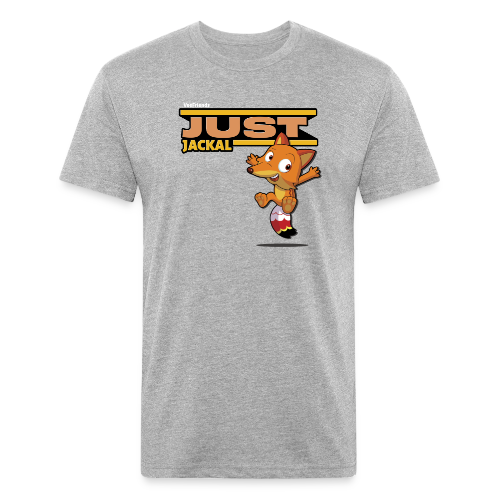 Just Jackal Character Comfort Adult Tee - heather gray