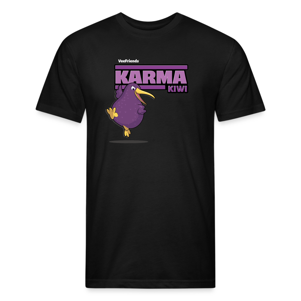 Karma Kiwi Character Comfort Adult Tee - black