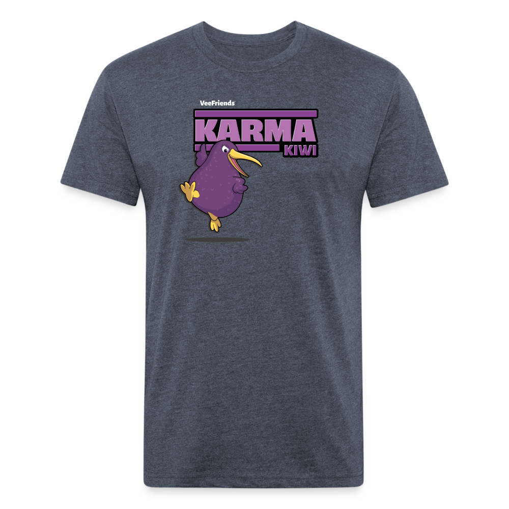 Karma Kiwi Character Comfort Adult Tee - heather navy