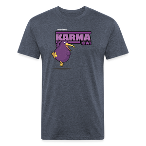 Karma Kiwi Character Comfort Adult Tee - heather navy