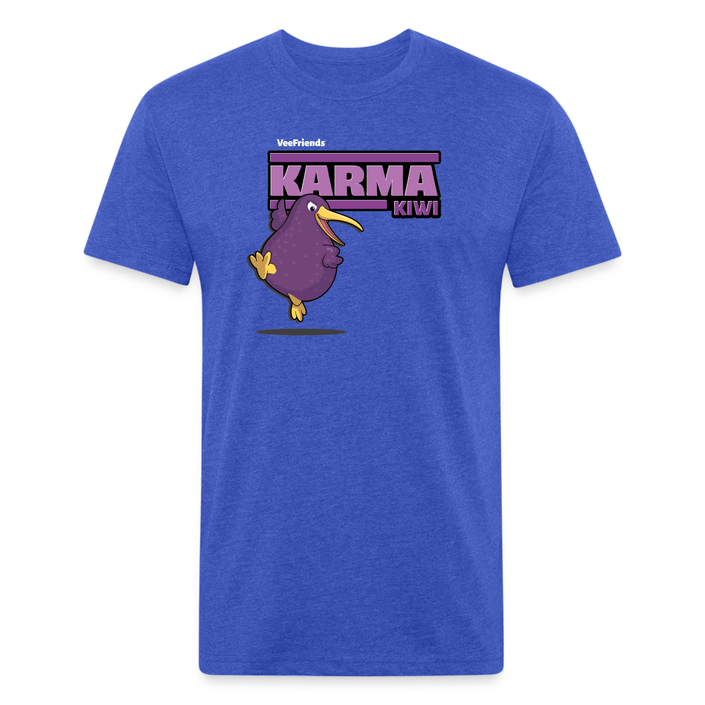 Karma Kiwi Character Comfort Adult Tee - heather royal