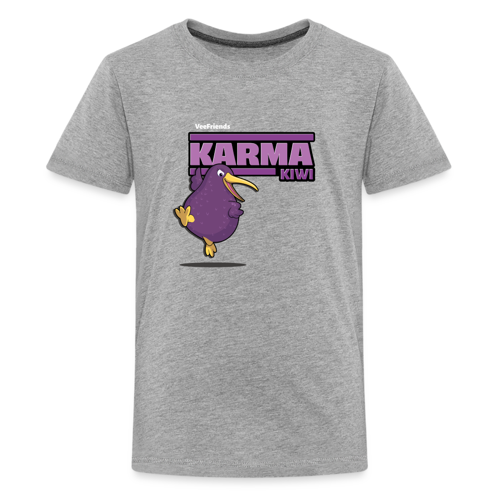 Karma Kiwi Character Comfort Kids Tee - heather gray