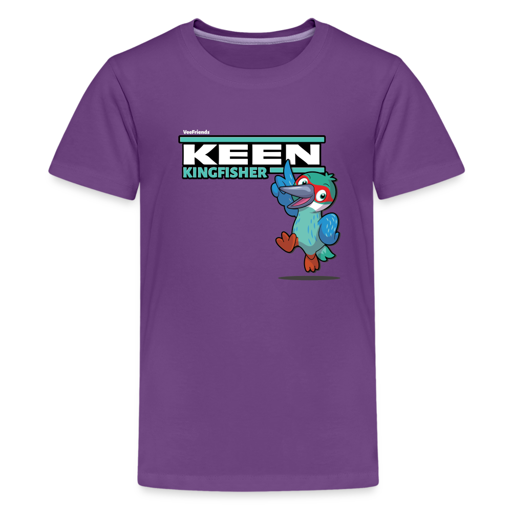 Keen Kingfisher Character Comfort Kids Tee - purple