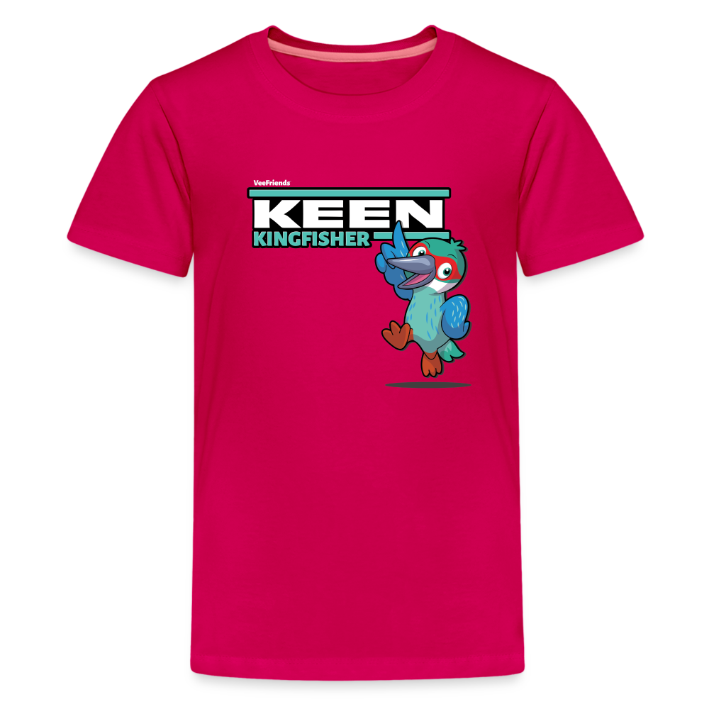 Keen Kingfisher Character Comfort Kids Tee - dark pink