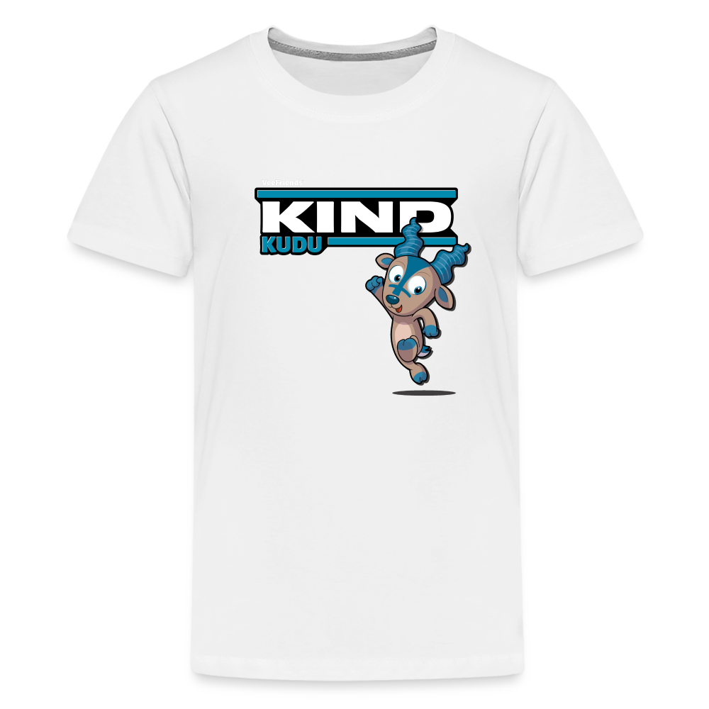 Kind Kudu Character Comfort Kids Tee - white