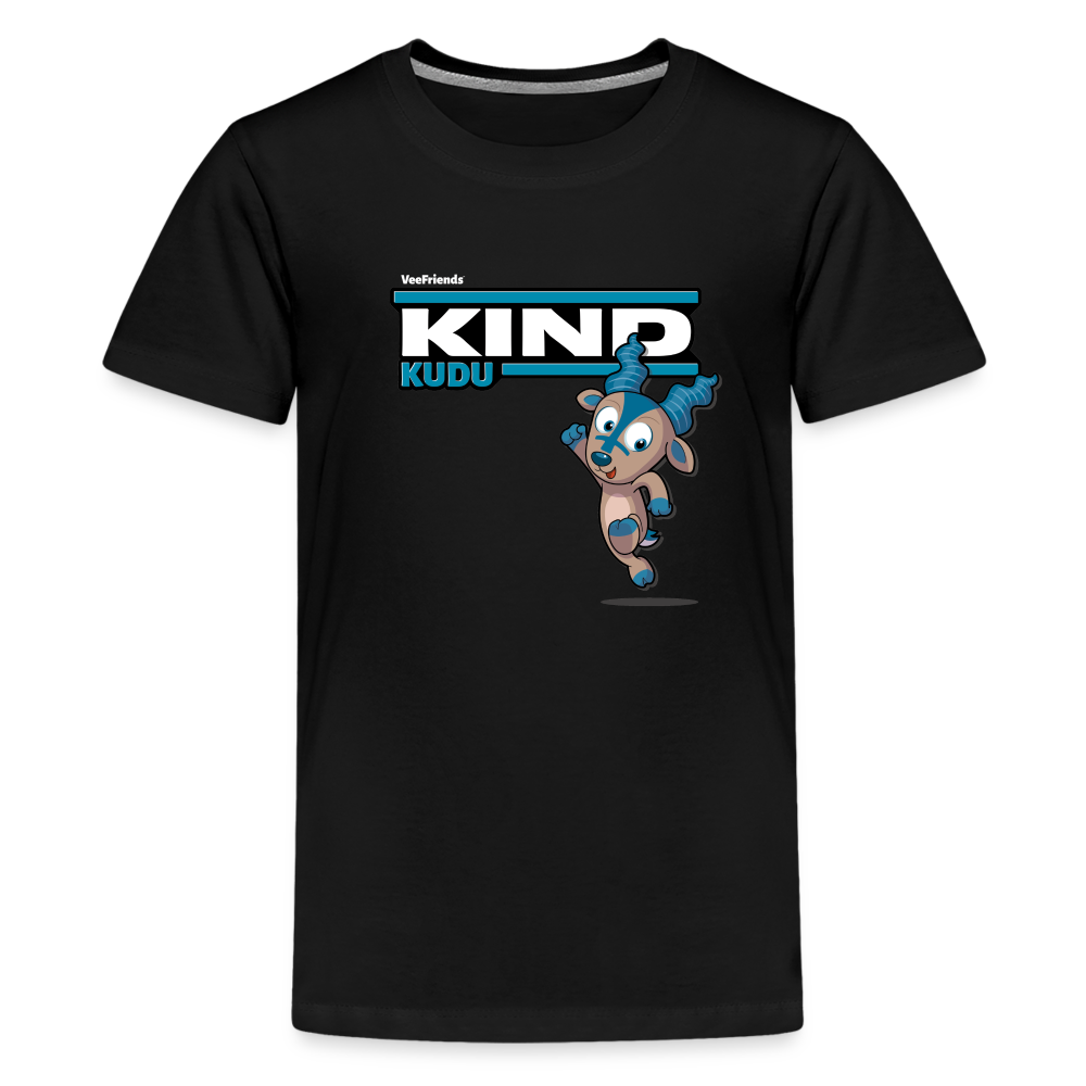 Kind Kudu Character Comfort Kids Tee - black