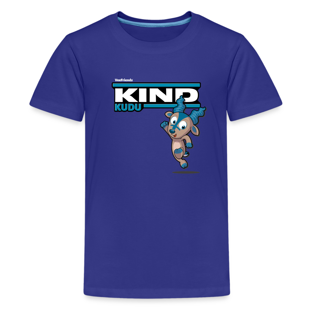 Kind Kudu Character Comfort Kids Tee - royal blue