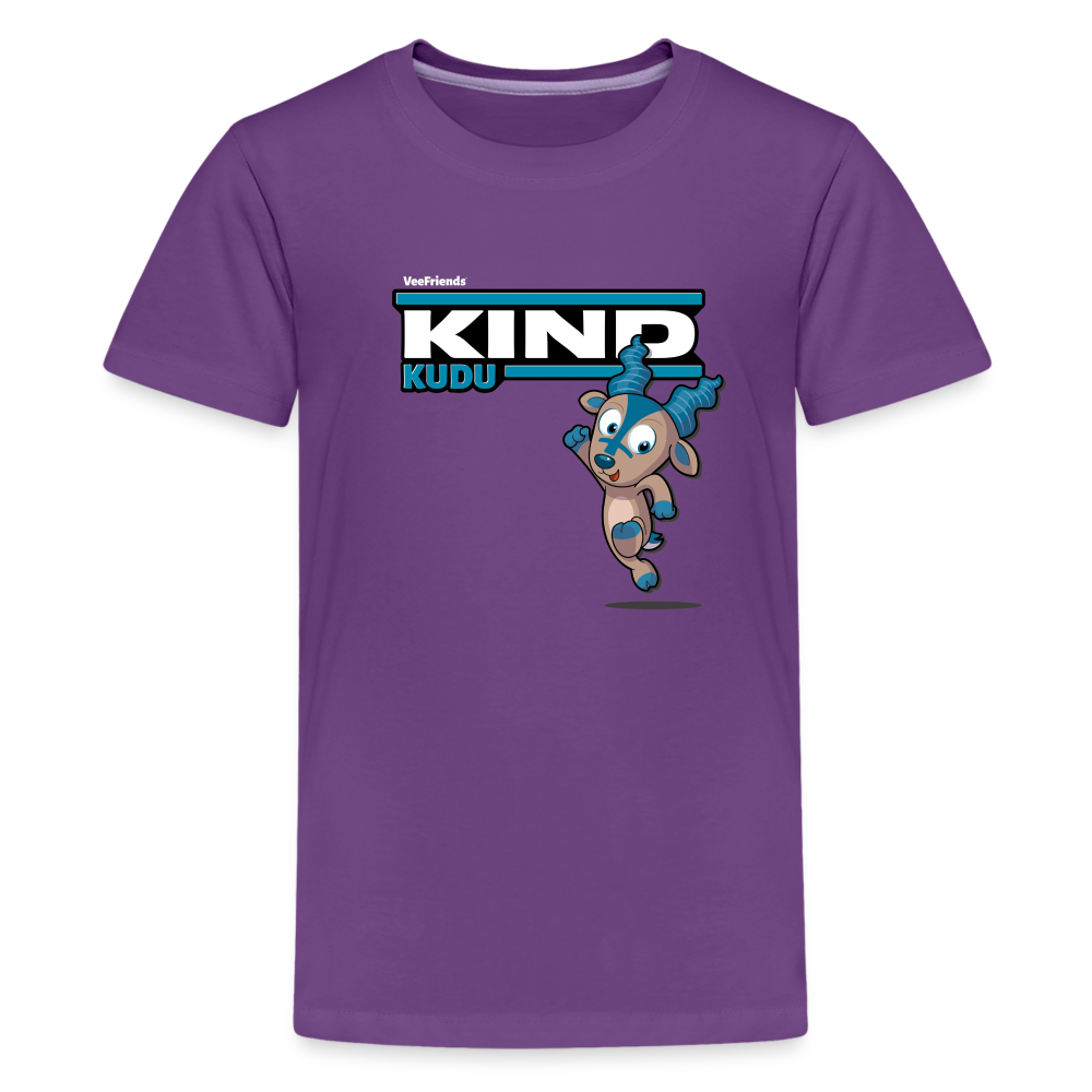 Kind Kudu Character Comfort Kids Tee - purple