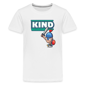 
            
                Load image into Gallery viewer, Kind-Warrior Character Comfort Kids Tee - white
            
        