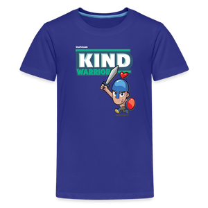 
            
                Load image into Gallery viewer, Kind-Warrior Character Comfort Kids Tee - royal blue
            
        