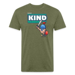 
            
                Load image into Gallery viewer, Kind-Warrior Character Comfort Adult Tee - heather military green
            
        