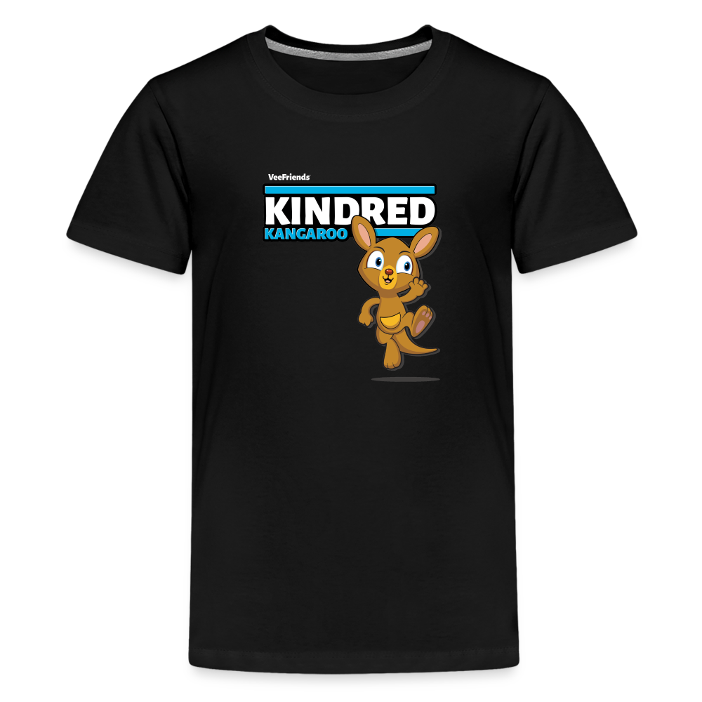 
            
                Load image into Gallery viewer, Kindred Kangaroo Character Comfort Kids Tee - black
            
        